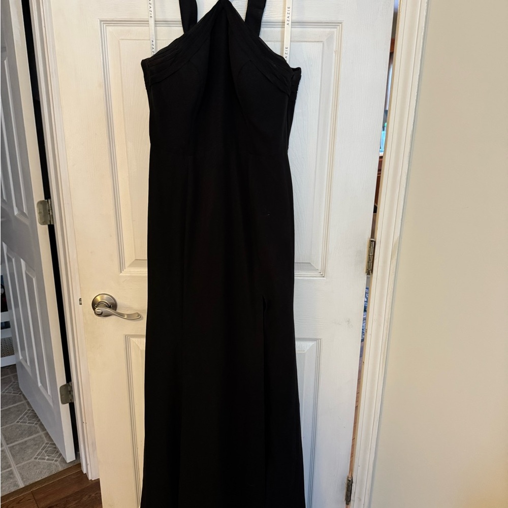 Azazie Black Maxi Dress